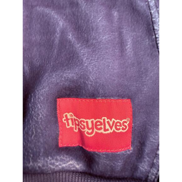 Tipsy Elves Hoodie Sz Small White Teal Pink Purple On the Horizon Tie Dye NEW - Picture 6 of 9